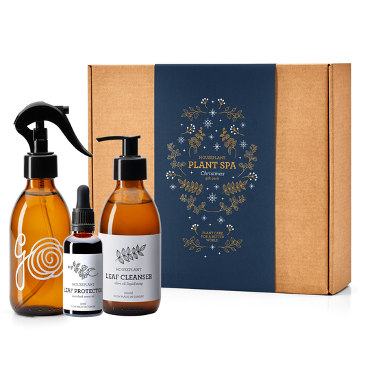 Generosa Plant Spa Gift Set Christmas Edition - Plant Protection and Cleaning | Neem oil 50ml and Plant Soap 200ml Kit | Combating Plant Pests | Eco-friendly Gift | Gift for Plant Lovers | Christmas gift